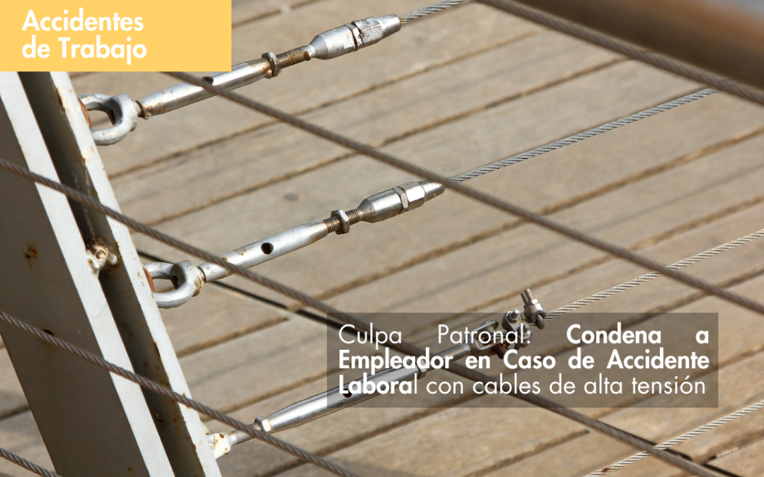 Culpa Patronal: Condena a Empleador en Caso de Accidente Laboral con cables de alta tensión.